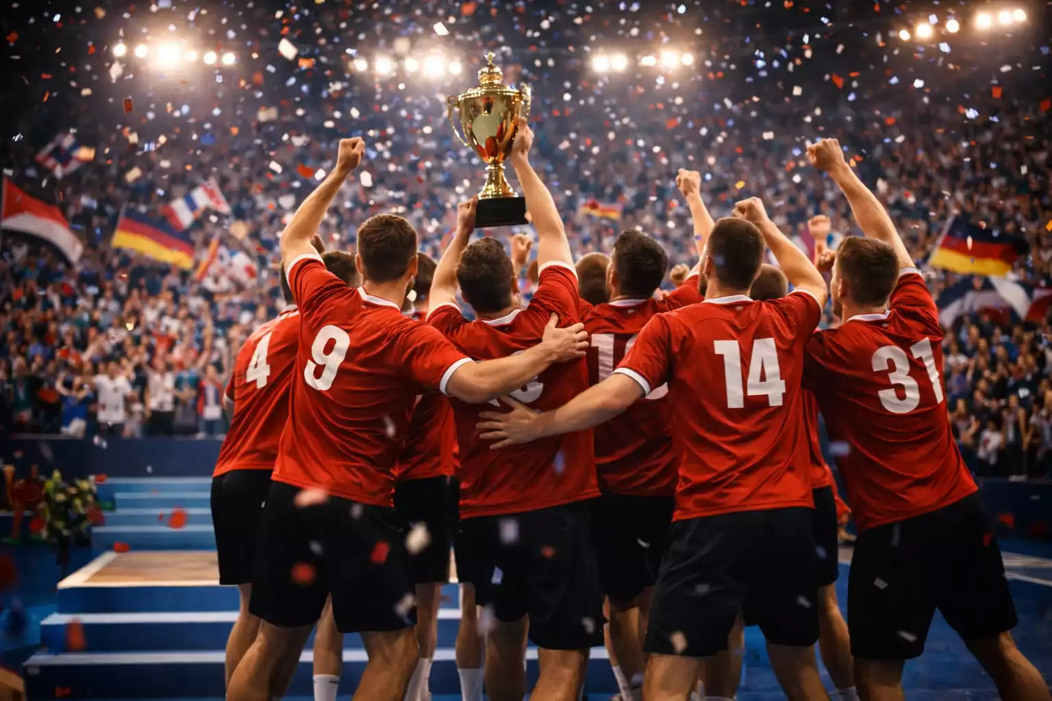 Handball-Nationalmannschaft feiert Sieg bei einem internationalen Turnier